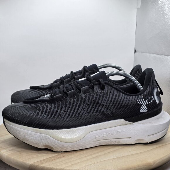 Mens Size 11 - Under Armour UA HOVR Infinite Pro Running Black Gray Shoes - Picture 1 of 12